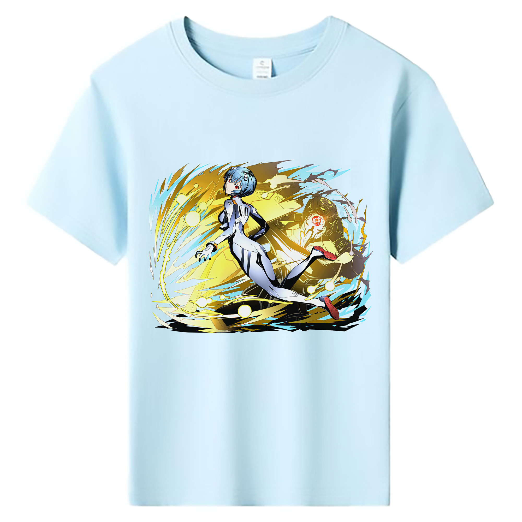 （画像用） EVA 新世紀エヴァンゲリオン 綿100％キッズTシャツ（フロントプリント）